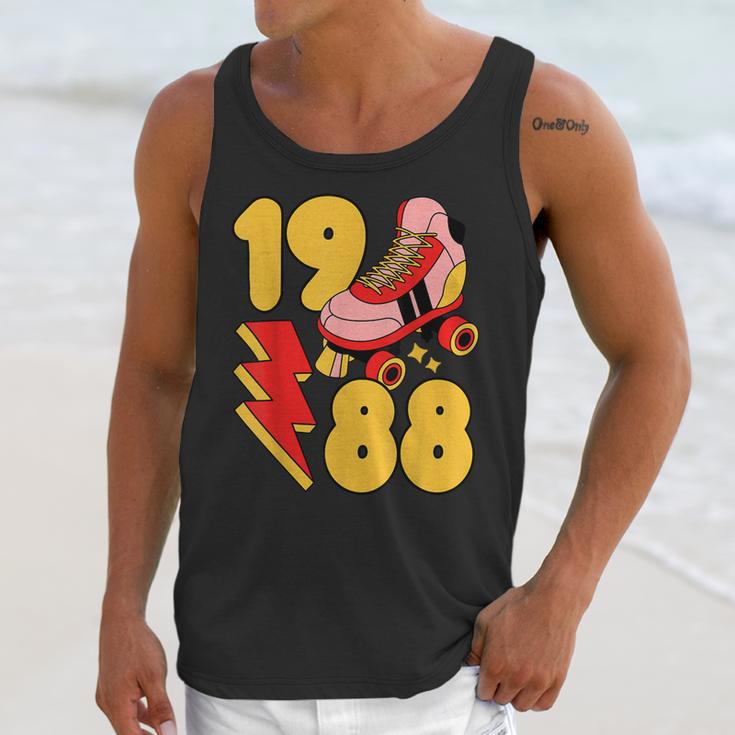 1988 Retro Roller Skate Vintage 80s Nostalgia Collector Unisex Tank Top