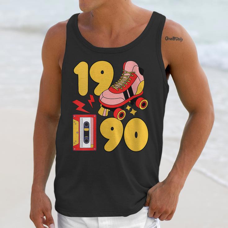 1990 Retro Raised On 90s Music Old School Nostalgia Punk Unisex Tank Top