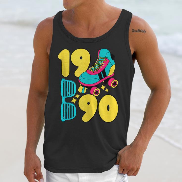 1990 Retro Raised In The 90s Old School Nostalgia Vibes Unisex Tank Top