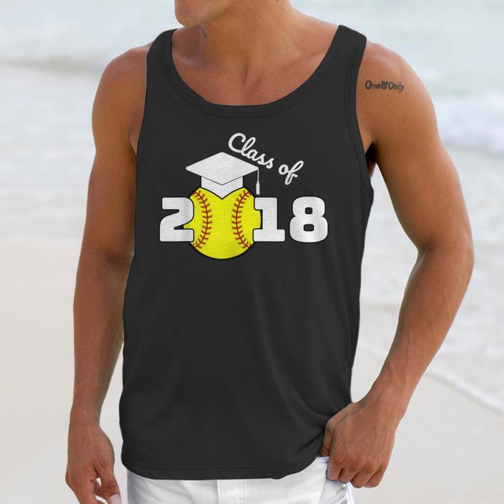 2018 Softball Senior Graduation Shirt For Girls Grad Unisex Tank Top