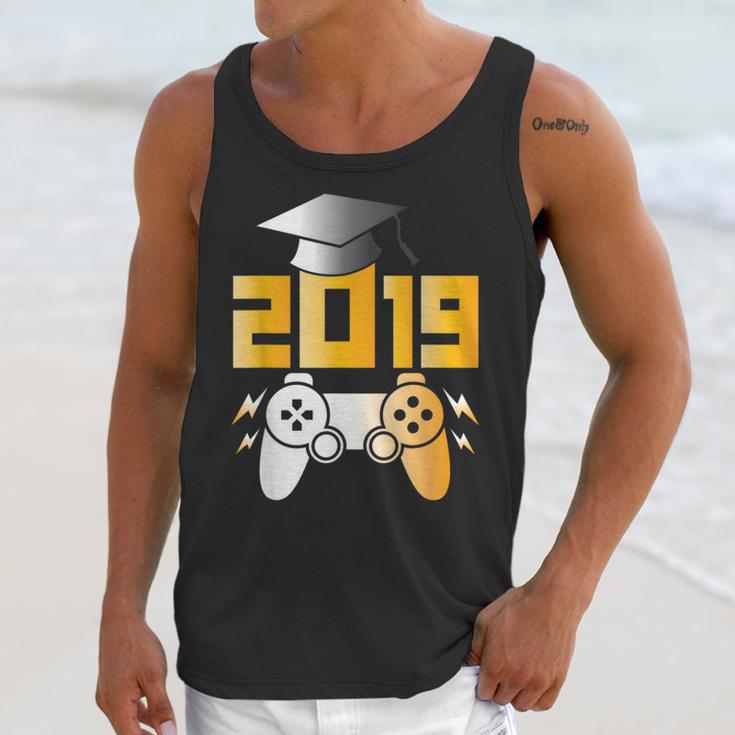 2019 High School Graduation Shirt Gamer Graduate Unisex Tank Top
