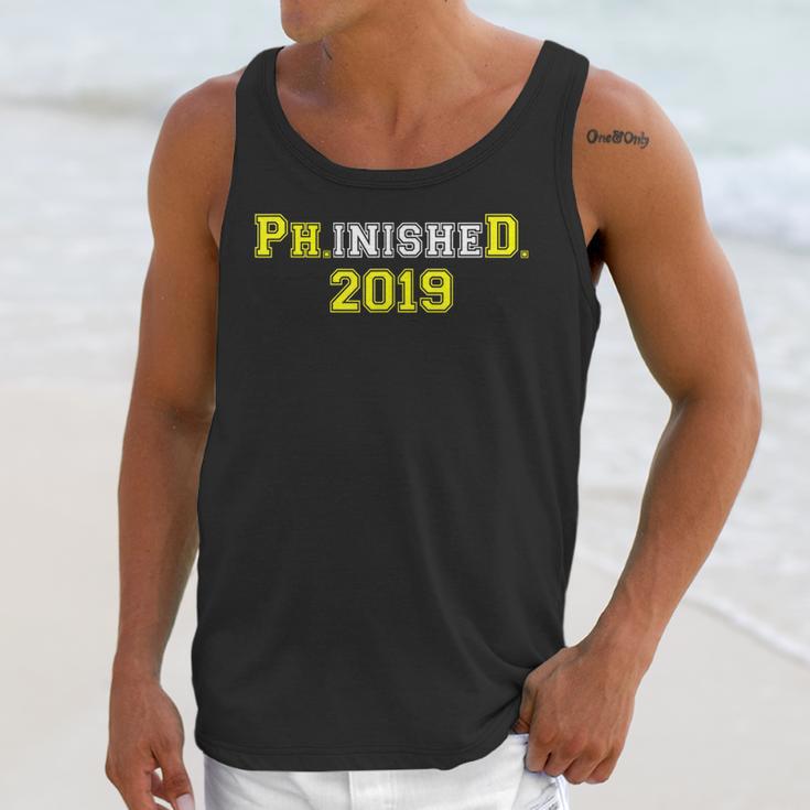 2019 PhinisheD Graduation Ph D College Phinished Unisex Tank Top