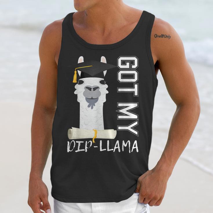 2022 Graduate Graduation For Him Her Got My Dip-Llama Unisex Tank Top
