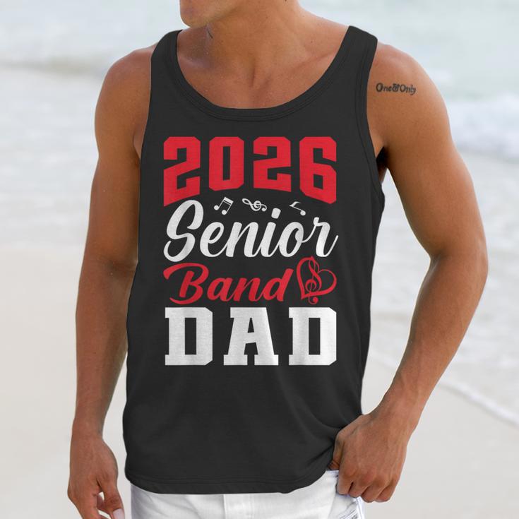 2026 Senior Band Dad Class Of 2026 Band Parent Graduation Unisex Tank Top