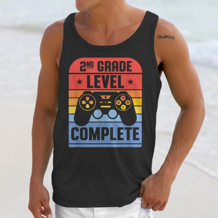2nd Grade Level Complete Graduation Student Video Gamer Unisex Tank Top
