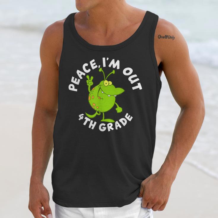 4th Grade Graduation Promotion Peace I'm Out Last Day Unisex Tank Top