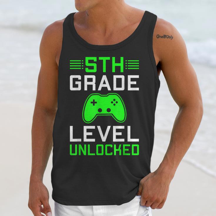 5th Grade Level Unlocked Back To School Gamer Graduation Unisex Tank Top