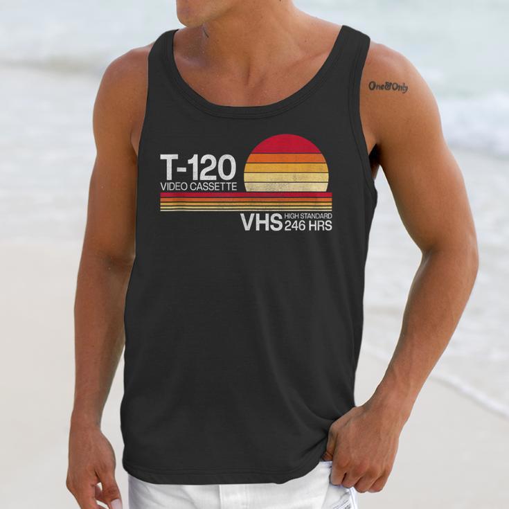 70's 80's 90's Music Nostalgia Video Cassette Tape VHS Retro Unisex Tank Top