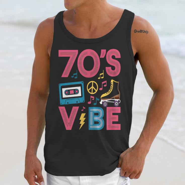 70s Retro Style Roller Skate Cassette Music Nostalgia Unisex Tank Top 70s Retro Style Roller Skate Cassette Music Nostalgia Unisex Tank Top