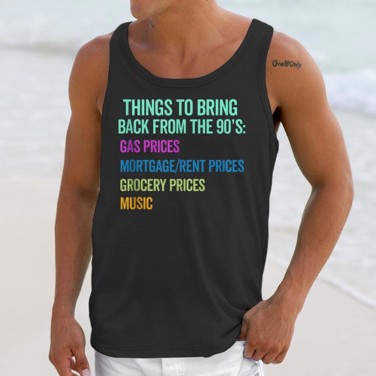 90's Lover Nineties 1990's Born Nostalgia Politics Unisex Tank Top