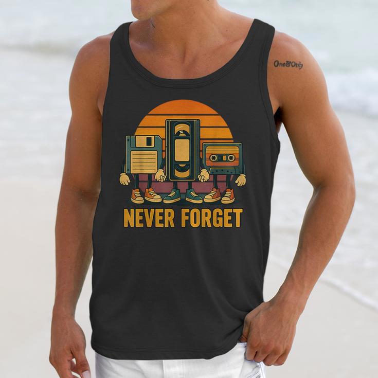 90s Nostalgia Never Forget Retro Unisex Tank Top