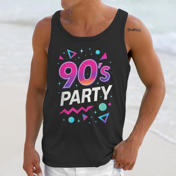 90's Party 90s Nostalgia Retro Rave Dance Music Unisex Tank Top 90's Party 90s Nostalgia Retro Rave Dance Music Unisex Tank Top