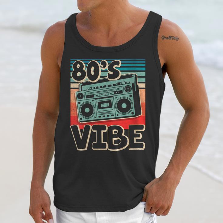 90's Vibe Vintage Style Cassette Tape Nostalgia 1990s Party Unisex Tank Top