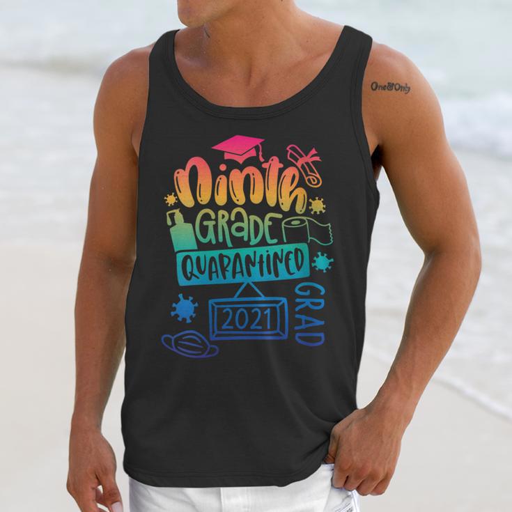 9th Grade Graduate 2021 Graduate Quarantine Ninth Graduation Unisex Tank Top