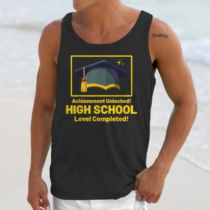 Achievement Unlocked High School Graduation Gamer Unisex Tank Top