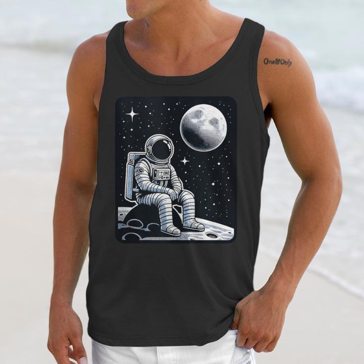Aesthetic Spaceman Astronaut On The Moon Space Introvert Unisex Tank Top Aesthetic Spaceman Astronaut On The Moon Space Introvert Unisex Tank Top