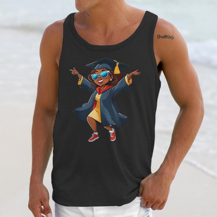 African American Woman Girl Graduation Class Unisex Tank Top