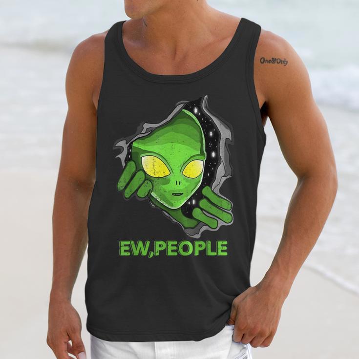Alien Face Ew People UFO Introvert Meme Men Women Kids Unisex Tank Top Alien Face Ew People UFO Introvert Meme Men Women Kids Unisex Tank Top
