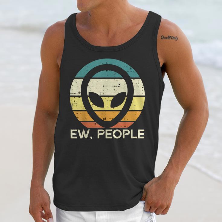 Alien Face Ew People Ufo Introvert Men Women Kids Teen Unisex Tank Top