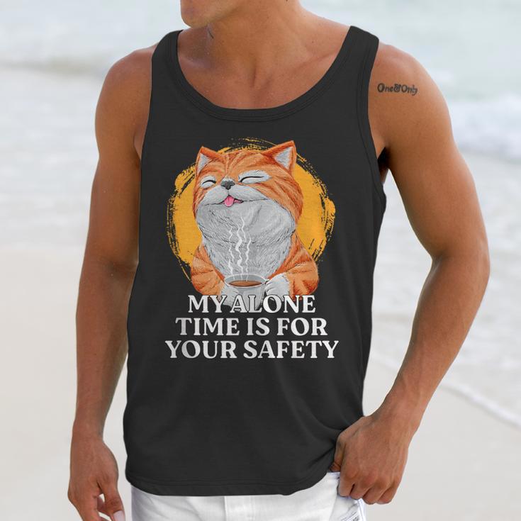 My Alone Time Is For Your Safety Coffee Lover Introvert Unisex Tank Top My Alone Time Is For Your Safety Coffee Lover Introvert Unisex Tank Top