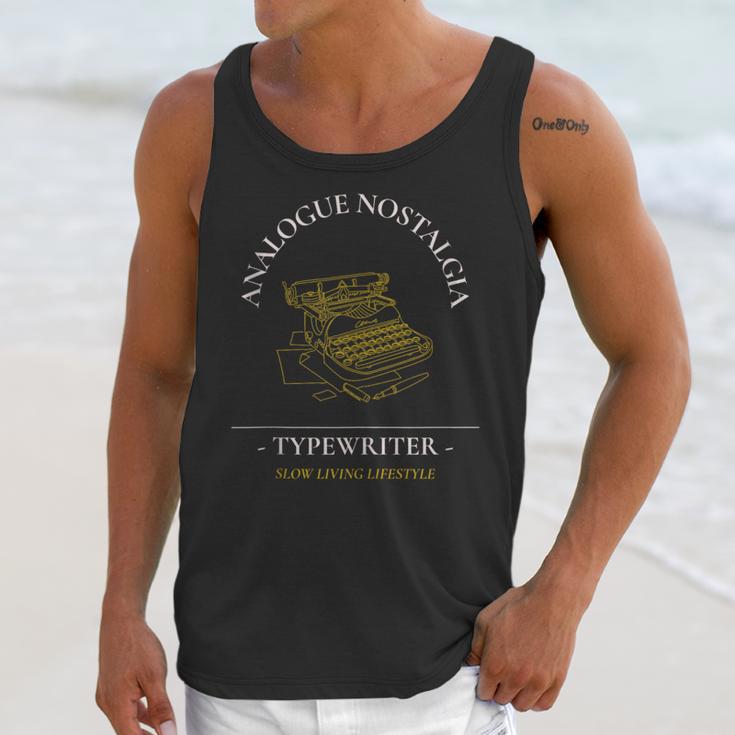 Analogue Nostalgia Typewriter Graphic Unisex Tank Top