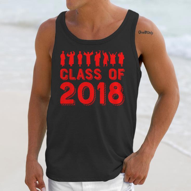 & Red Class Of 2018 Senior GraduationShirt Unisex Tank Top