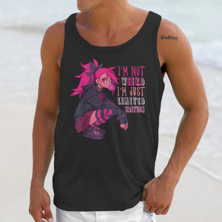 Anime Girl I'm Not Weird Just Limited Edition Introvert Goth Unisex Tank Top