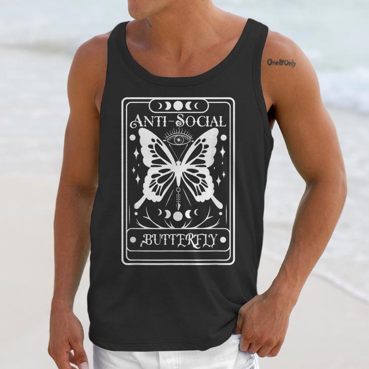 Anti-Social Butterfly Introvert Dislike People Unisex Tank Top