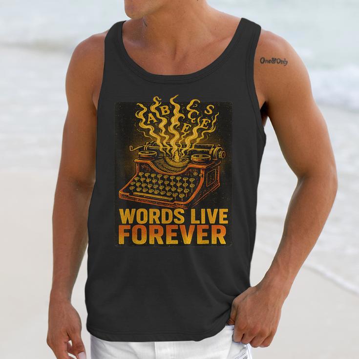Antiques Collector Writing Retro Nostalgia Curiosity Unisex Tank Top