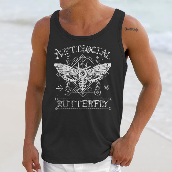 Antisocial Butterfly Introvert Death Head Moth Unisex Tank Top Antisocial Butterfly Introvert Death Head Moth Unisex Tank Top