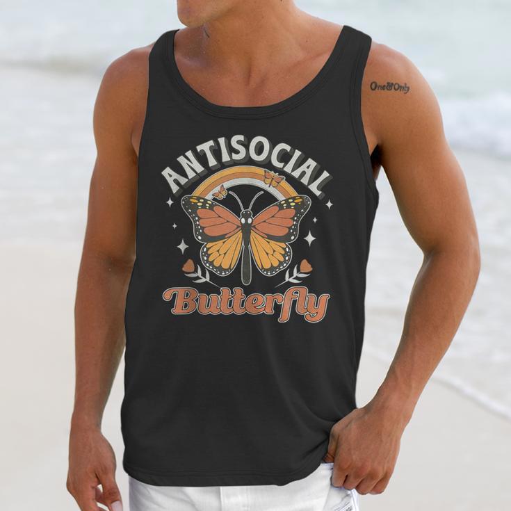 Antisocial Butterfly Tee For Introvert Men Women Girls Unisex Tank Top Antisocial Butterfly Tee For Introvert Men Women Girls Unisex Tank Top