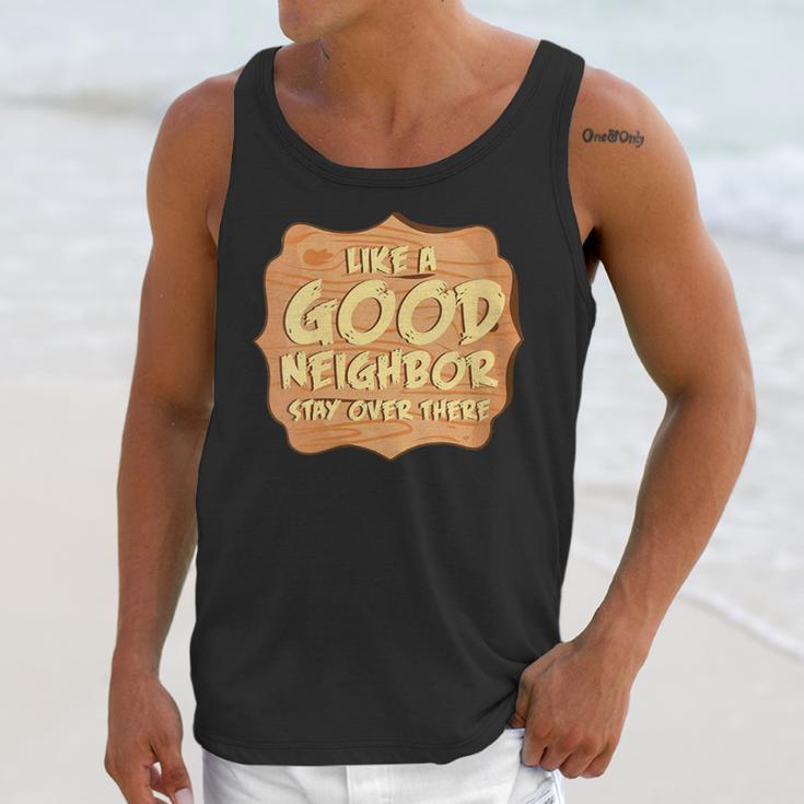 Antisocial Like A Good Neighbor Stay Over There Introvert Unisex Tank Top