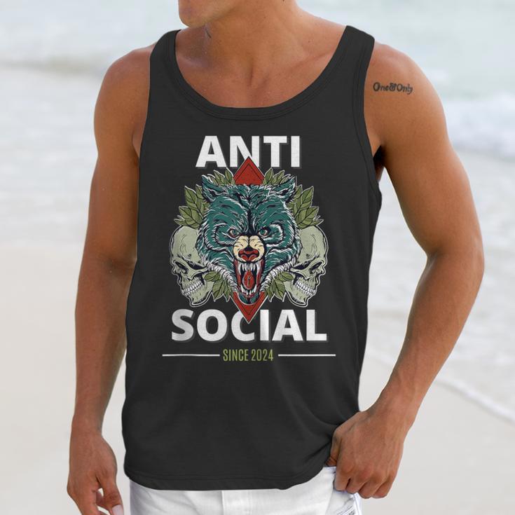 Antisocial Introvert I Like Being Alone Unisex Tank Top Antisocial Introvert I Like Being Alone Unisex Tank Top