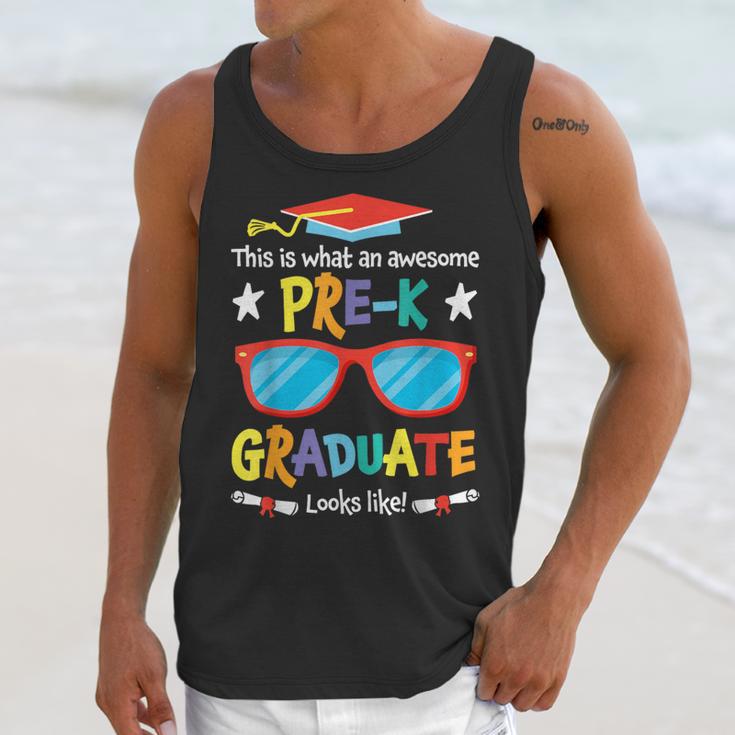 What An Awesome Pre-K Graduate Looks Like 2025 Graduation Unisex Tank Top
