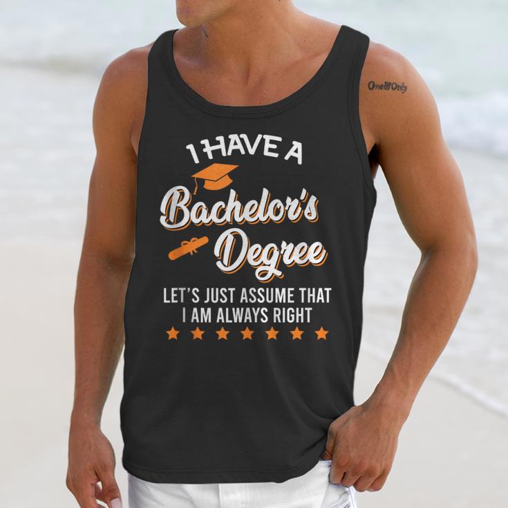 Bachelor Graduation 2026 Always Right Bachelor Degree Unisex Tank Top