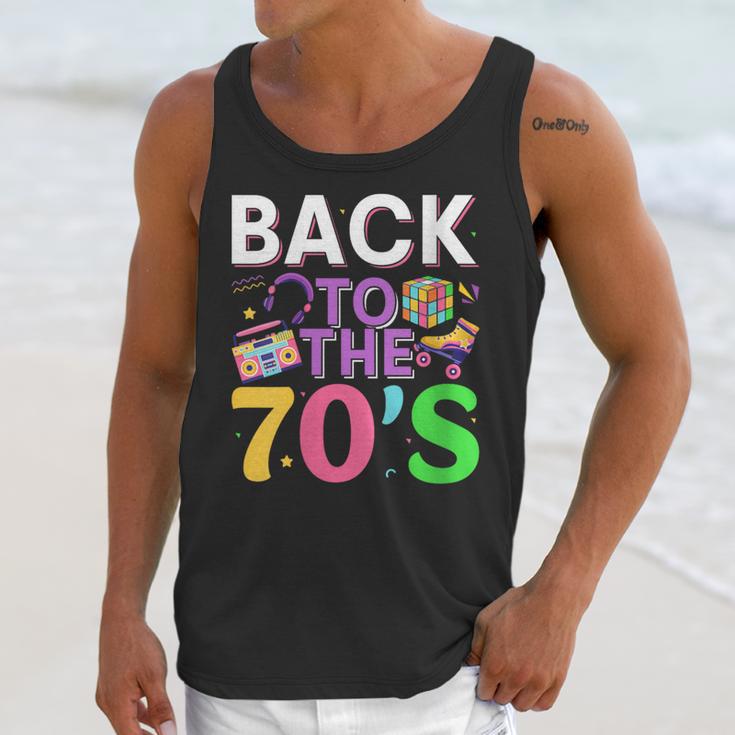 Back To The 70's Mixtape Era Nostalgia Retro 1970 70's Style Unisex Tank Top