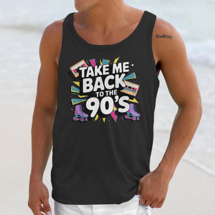 Take Me Back To The 90s Retro Nostalgia Unisex Tank Top