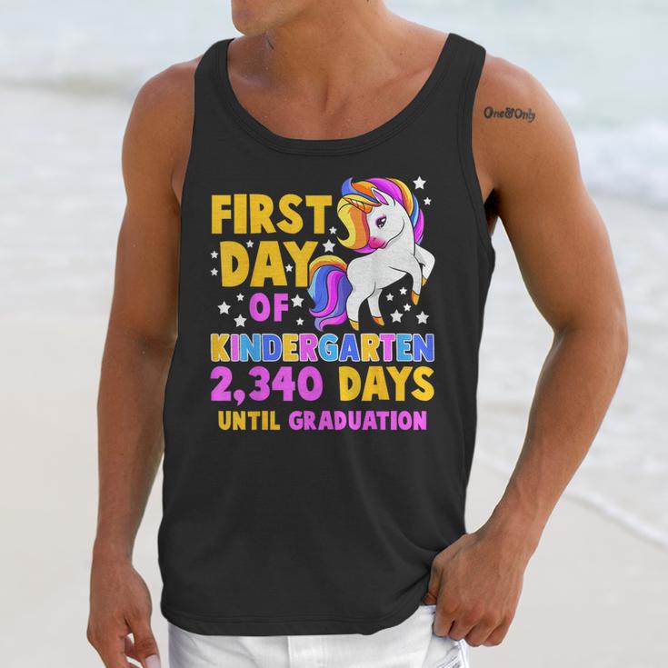 Back To School First Day Of Kindergarten Graduation Unicorn Unisex Tank Top
