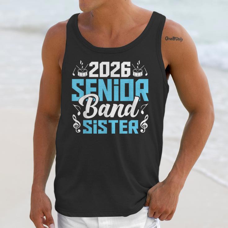 Band Senior Sister Class Of 2026 Senior Band Graduation Unisex Tank Top
