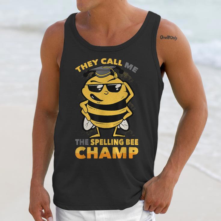 Bees They Call Me The Spelling Bee Champ Graduation Unisex Tank Top