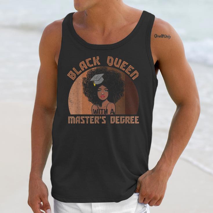 Black Queen With a Masters Degree Melanin Girls Graduation Unisex Tank Top