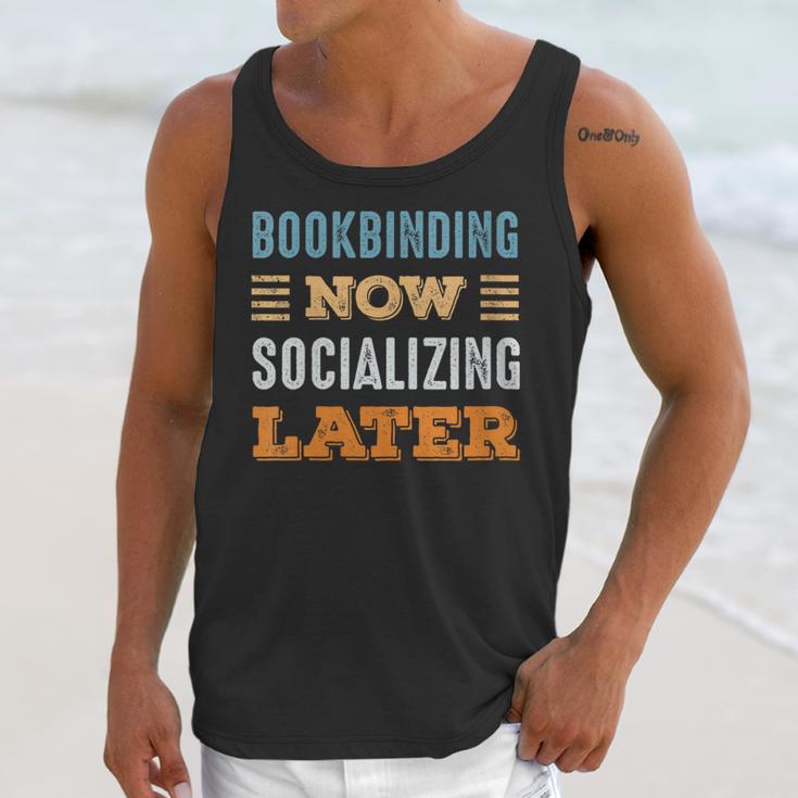 Bookbinding Now Minimal Socializing Introvert Vintage Unisex Tank Top Bookbinding Now Minimal Socializing Introvert Vintage Unisex Tank Top