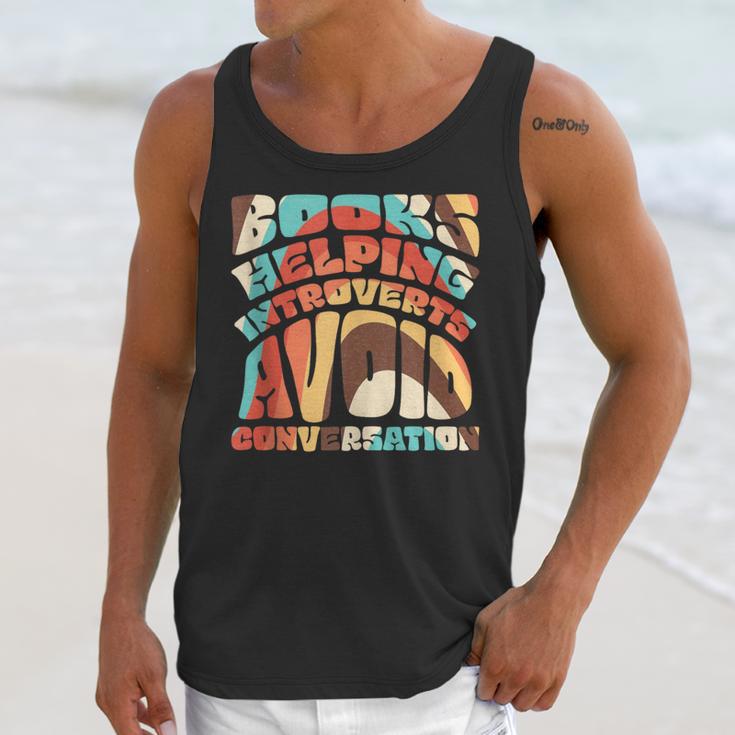 Books Helping Introverts Avoid Conversation Unisex Tank Top Books Helping Introverts Avoid Conversation Unisex Tank Top