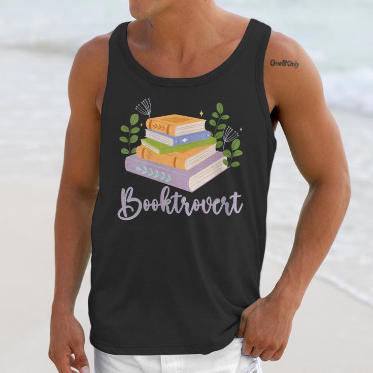 Booktrovert Bookworm Introvert Bibliophile Booktrovert Unisex Tank Top