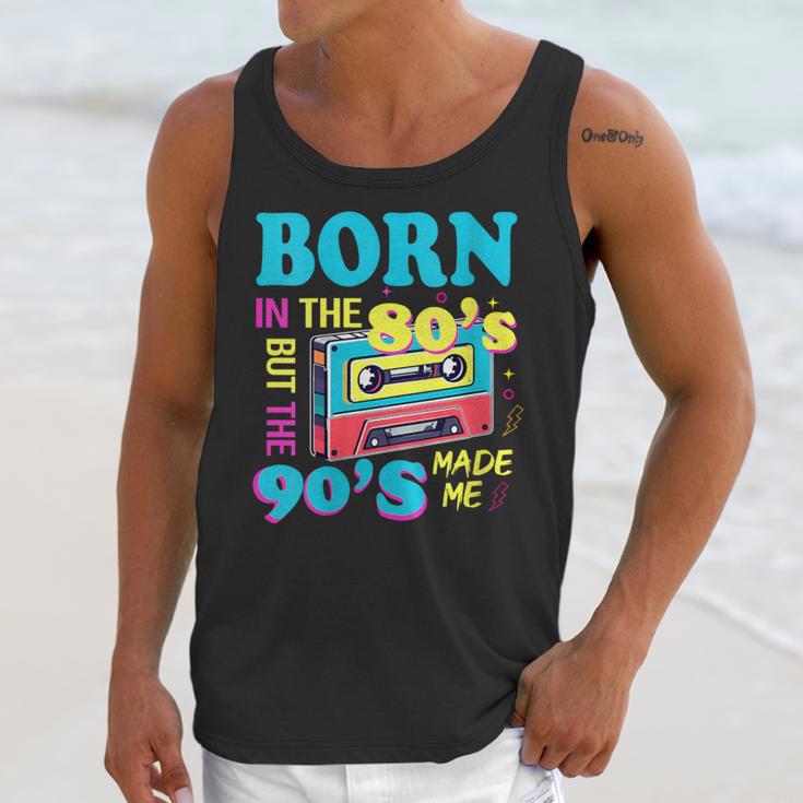 Born In The 80's But 90's Made Me Nostalgia Cassette Tape Unisex Tank Top