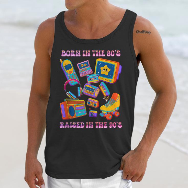 Born In The 80s Raised In The 90s Nostalgia Retro Memories Unisex Tank Top