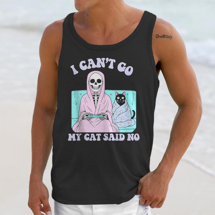 I Can't Go My Cat Said No Introvert Anxiety Cat Lover Unisex Tank Top I Can't Go My Cat Said No Introvert Anxiety Cat Lover Unisex Tank Top