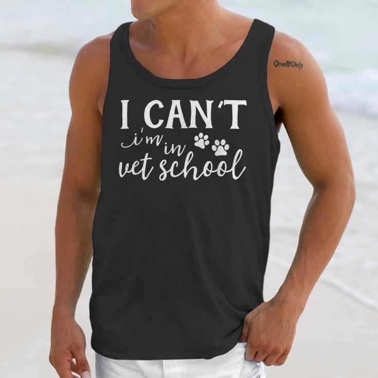 I Can't In Vet School Student Veterinarian Graduation Tech Unisex Tank Top