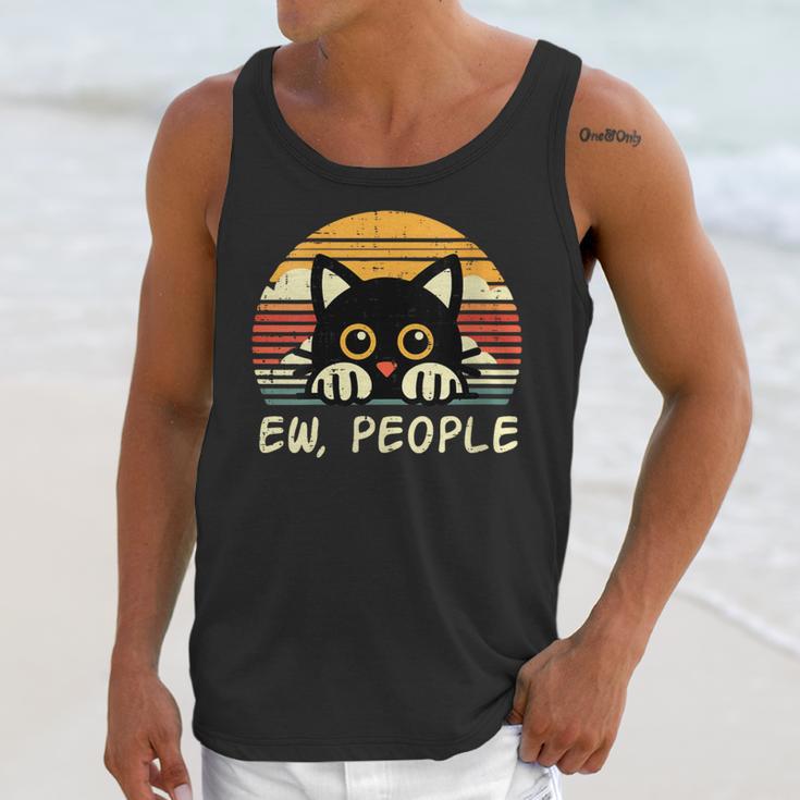 Cat Eww People Introvert Meme Women Men Kids Unisex Tank Top