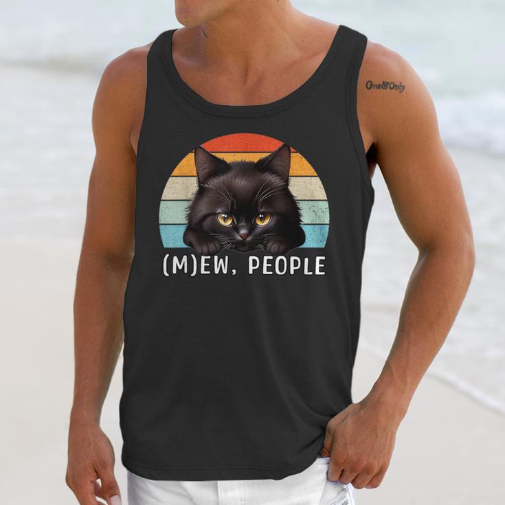 Cat Pun Introvert Anti Social Ew People Kitty Unisex Tank Top
